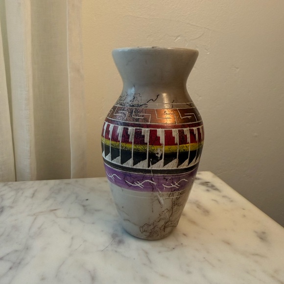 Artisan Multicolor Vase - Picture 3 of 7